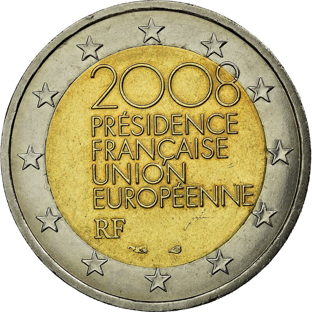 France, 2 Euro, Presidence Francaise Union Europeenne 2008, 2008, TTB