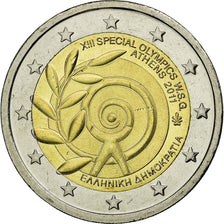 Greece, 2 Euro, Special Olympics - Athens, 2011, AU(55-58), Bi-Metallic, KM:239