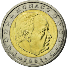Monaco, 2 Euro, Rainier III, 2001, TTB, Bi-Metallic, Gadoury:8., KM:174