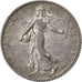 FRANCE, Semeuse, Franc, 1915, Paris, KM #844.1, AU(50-53), Silver, 23, Gadoury..