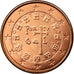 Portugal, Euro Cent, 2002, AU(55-58), Copper Plated Steel, KM:740