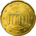 GERMANIA - REPUBBLICA FEDERALE, 20 Euro Cent, 2003, SPL, Ottone, KM:211