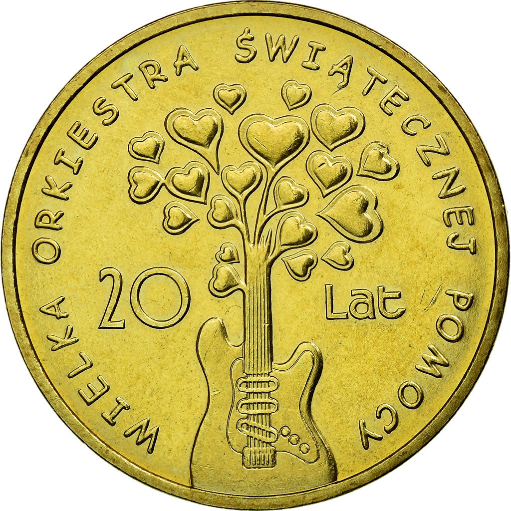 Moneta, Polonia, Christmas Charity Orchestra, 20th Anniversary, 2 Zlote, 2012