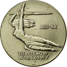Monnaie, Pologne, 700th Anniversary of Warsaw, 10 Zlotych, 1965, Warsaw, TTB