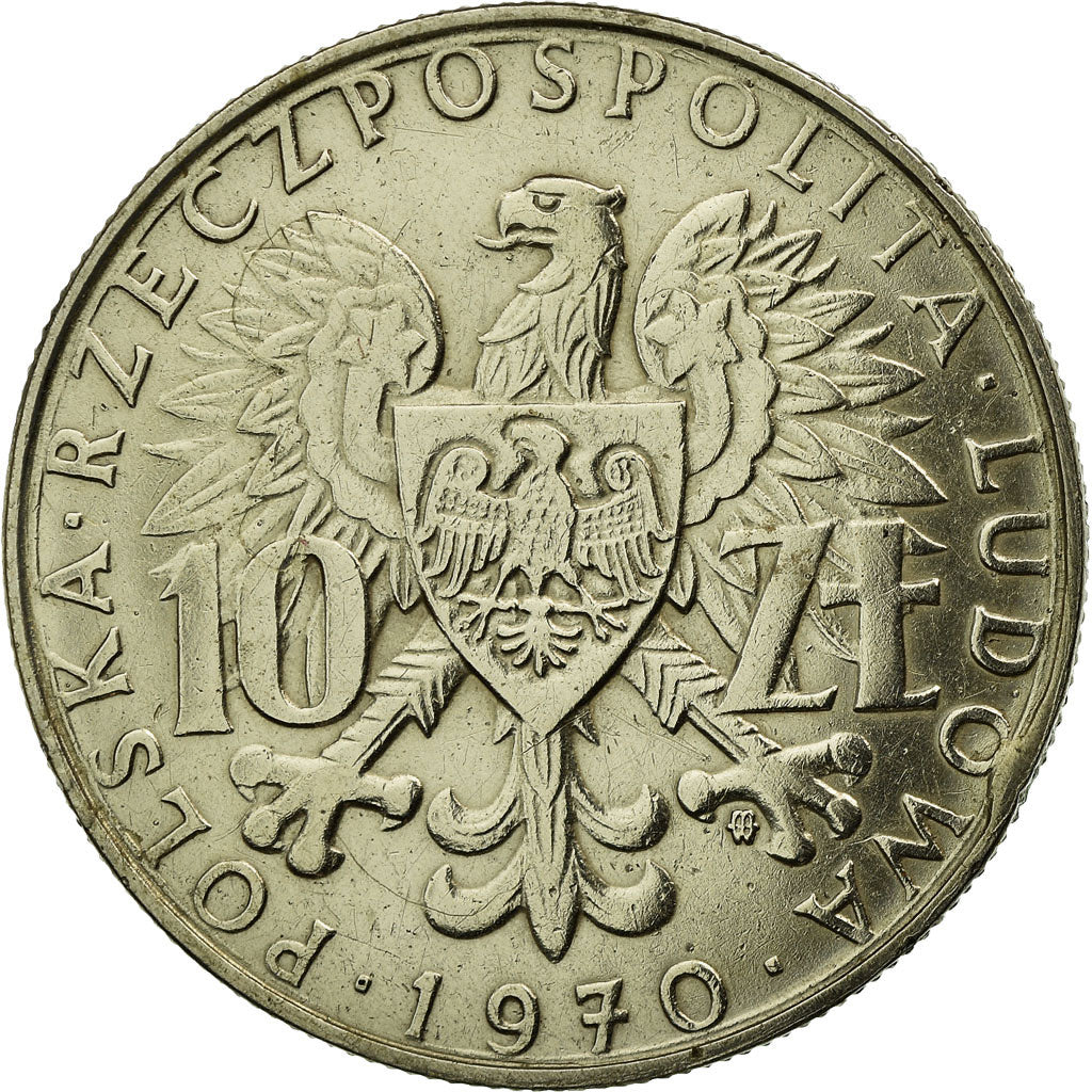 Coin, Poland, 25th Anniversary - Provincial Annexations, 10 Zlotych, 1970