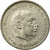 Coin, Spain, Caudillo and regent, 5 Pesetas, 1950, AU(55-58), Nickel, KM:778