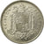 Coin, Spain, Caudillo and regent, 5 Pesetas, 1950, AU(55-58), Nickel, KM:778