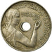 Coin, Spain, 25 Centimos, 1934, Vienna, EF(40-45), Copper-nickel, KM:751