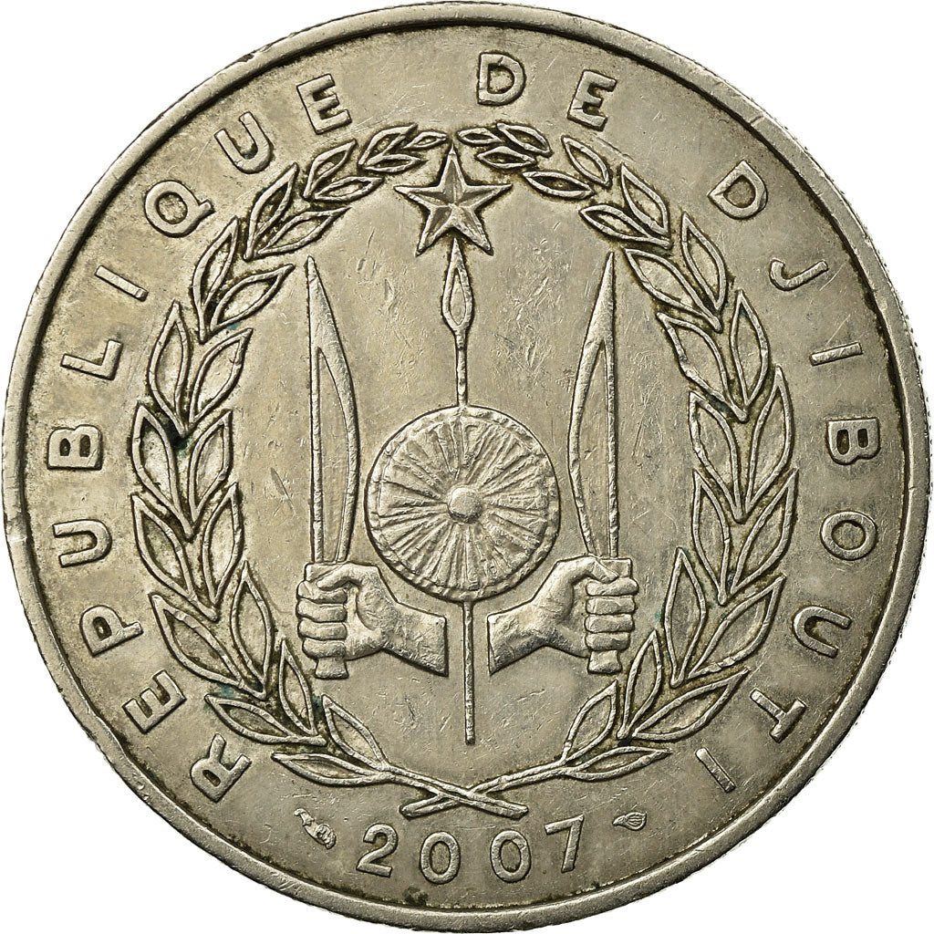 Coin, Djibouti, 100 Francs, 2007, Paris, EF(40-45), Copper-nickel, KM:26