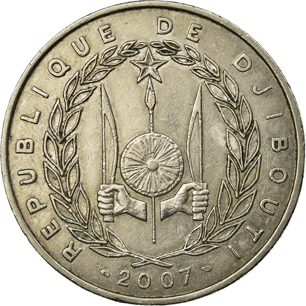 Coin, Djibouti, 100 Francs, 2007, Paris, EF(40-45), Copper-nickel, KM:26