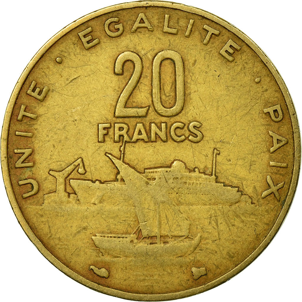 Coin, Djibouti, 20 Francs, 1999, Paris, VF(20-25), Aluminum-Bronze, KM:24
