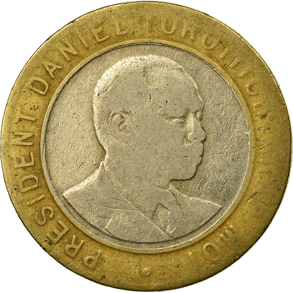 Coin, Kenya, 10 Shillings, 1994, British Royal Mint, EF(40-45), Bi-Metallic