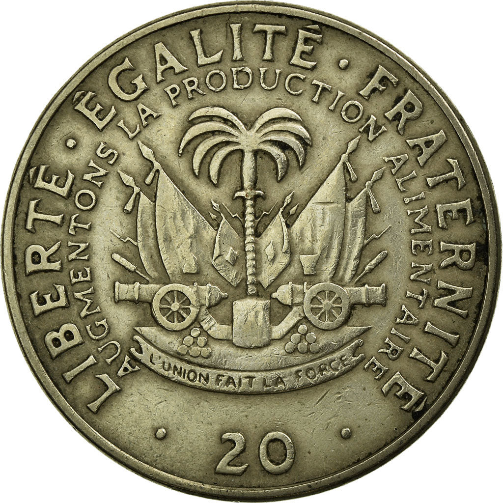 Monnaie, Haïti, F.A.O., 20 Centimes, 1975, TTB, Copper-nickel, KM:100