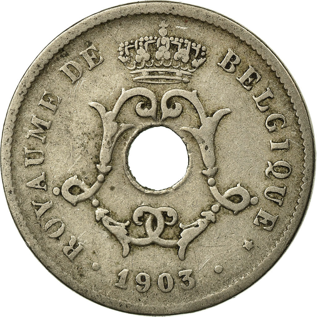 Coin, Belgium, 10 Centimes, 1903, EF(40-45), Copper-nickel, KM:48