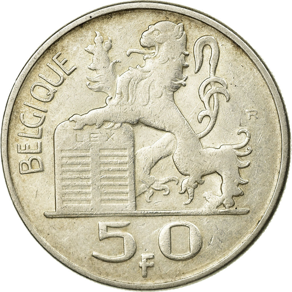 Coin, Belgium, 50 Francs, 50 Frank, 1949, EF(40-45), Silver, KM:136.1