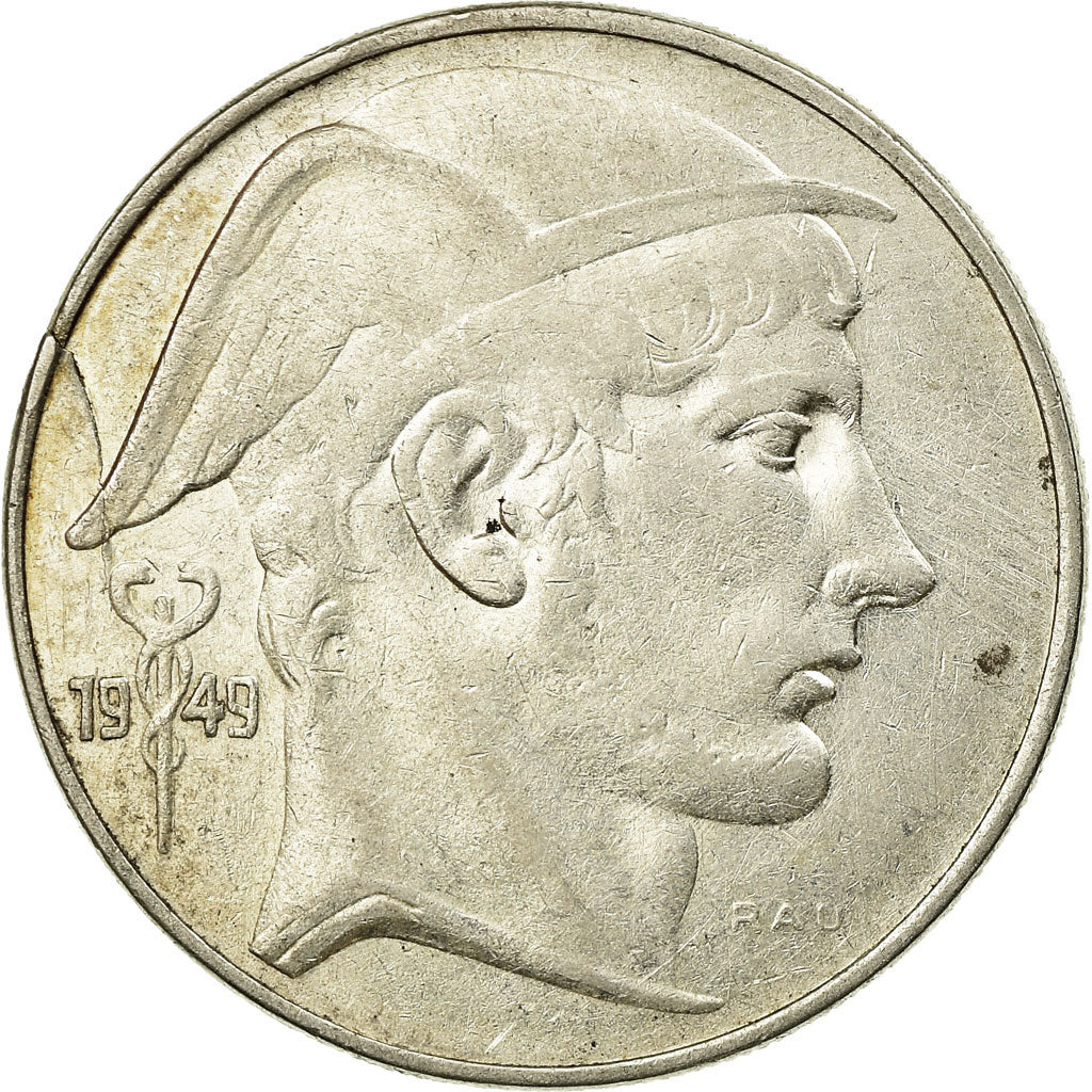 Coin, Belgium, 20 Francs, 20 Frank, 1949, EF(40-45), Silver, KM:141.1