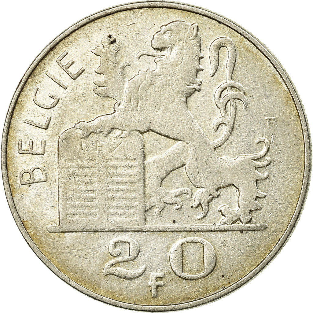 Coin, Belgium, 20 Francs, 20 Frank, 1949, EF(40-45), Silver, KM:141.1