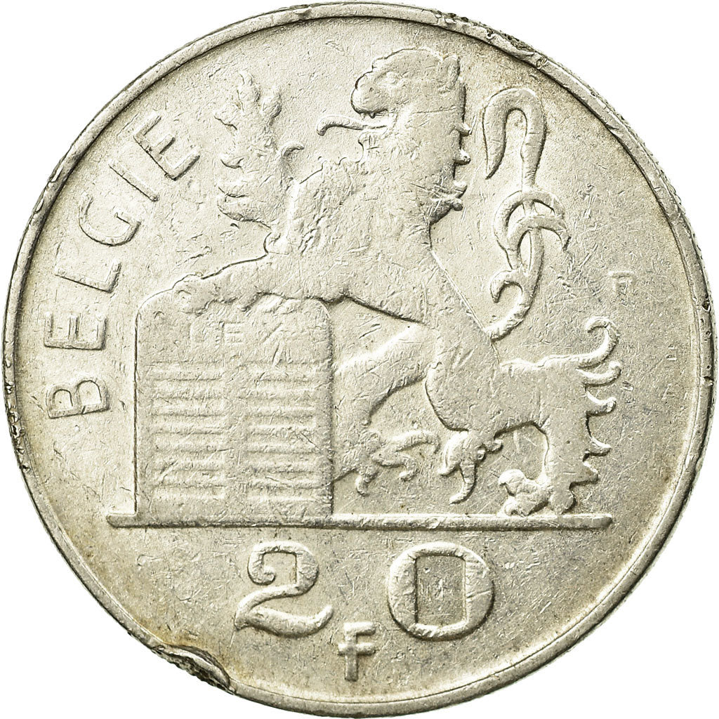 Coin, Belgium, 20 Francs, 20 Frank, 1951, EF(40-45), Silver, KM:141.1
