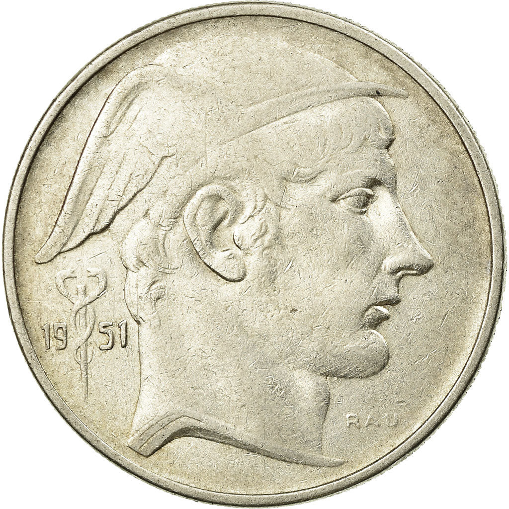 Monnaie, Belgique, 20 Francs, 20 Frank, 1951, TTB, Argent, KM:141.1