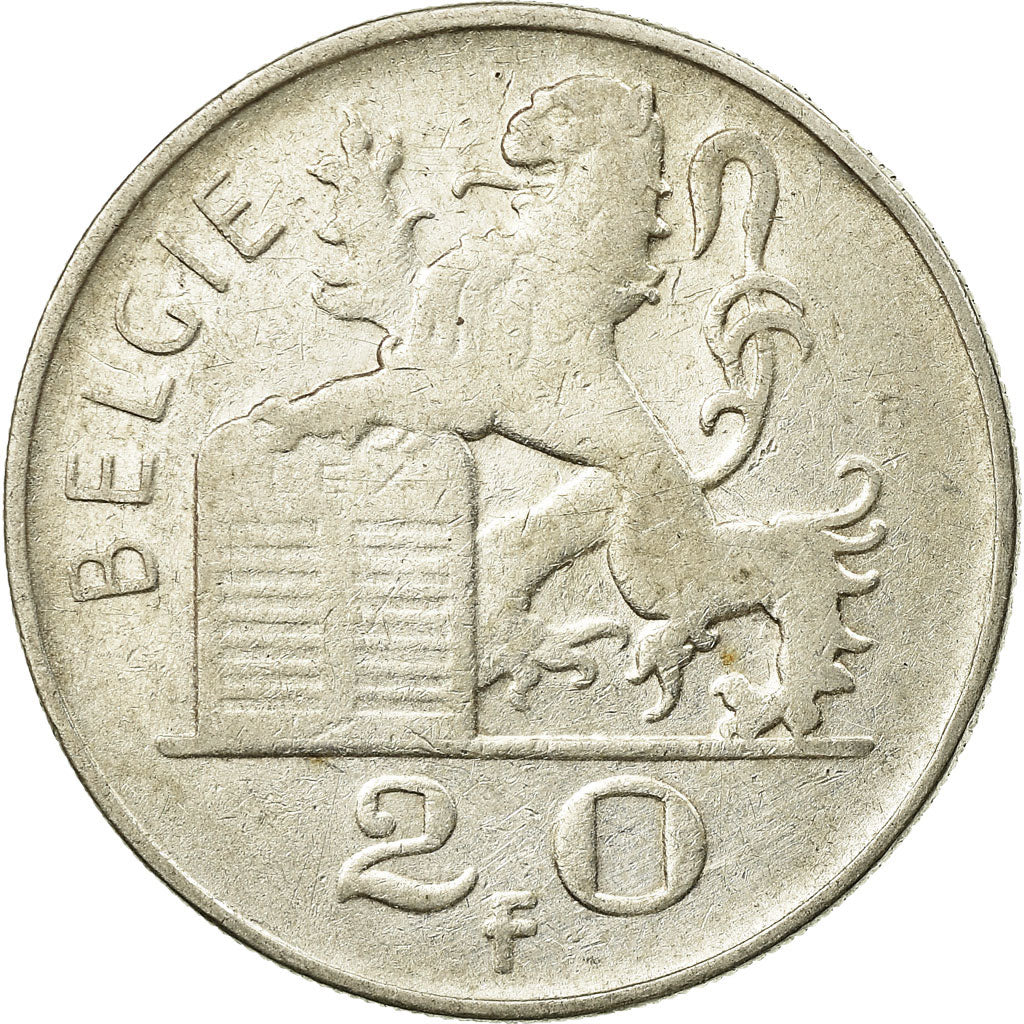 Monnaie, Belgique, 20 Francs, 20 Frank, 1951, TTB, Argent, KM:141.1