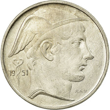 Coin, Belgium, 20 Francs, 20 Frank, 1951, EF(40-45), Silver, KM:141.1