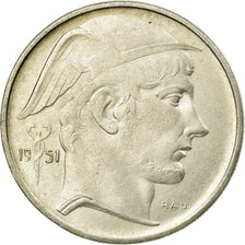Coin, Belgium, 20 Francs, 20 Frank, 1951, EF(40-45), Silver, KM:141.1