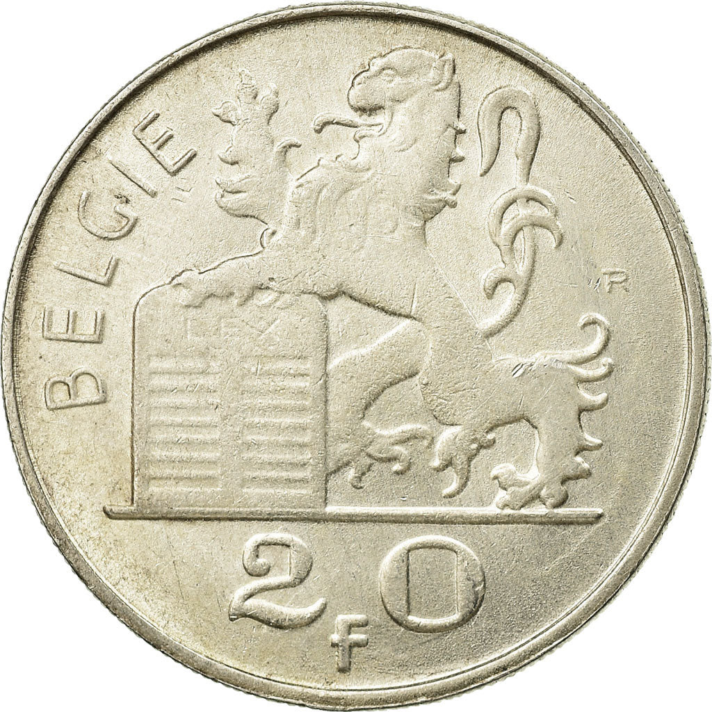 Coin, Belgium, 20 Francs, 20 Frank, 1951, EF(40-45), Silver, KM:141.1