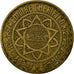 Coin, Morocco, Mohammed V, 5 Francs, 1945, Paris, EF(40-45), Aluminum-Bronze