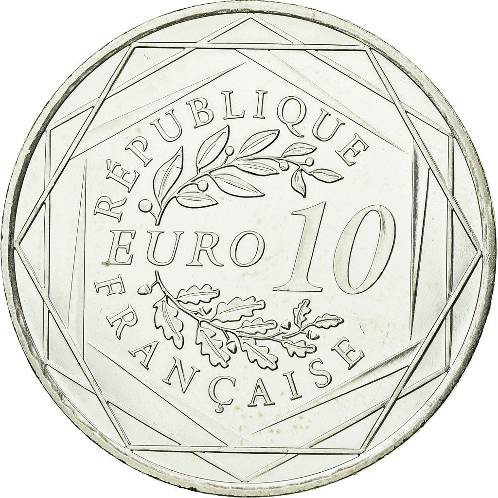 France, 10 Euro, Hercule, 2012, MS(63), Silver, Gadoury:EU516, KM:2073