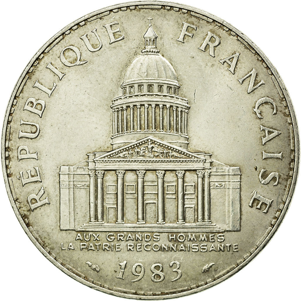 Coin, France, Panthéon, 100 Francs, 1983, Paris, AU(55-58), Silver, KM:951.1