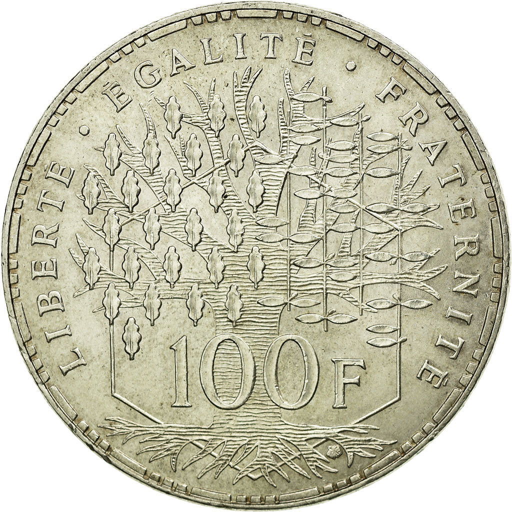 Coin, France, Panthéon, 100 Francs, 1983, Paris, AU(55-58), Silver, KM:951.1