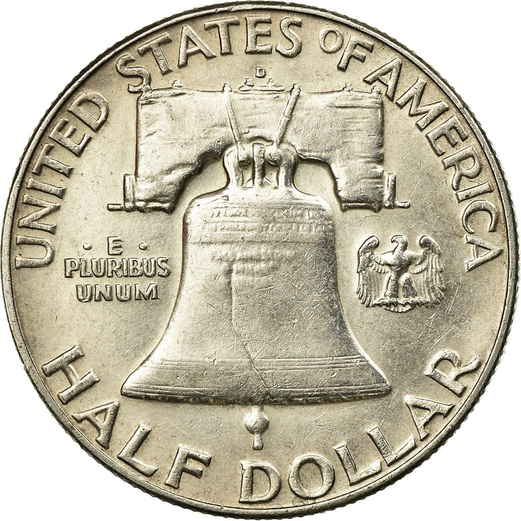 Coin, United States, Franklin Half Dollar, Half Dollar, 1963, U.S. Mint, Denver