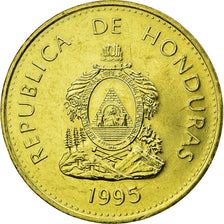 Coin, Honduras, 10 Centavos, 1995, AU(55-58), Brass, KM:76.2a