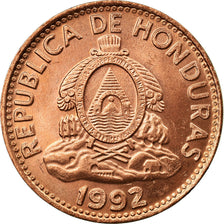 Coin, Honduras, Centavo, 1992, AU(55-58), Copper Plated Steel, KM:77a