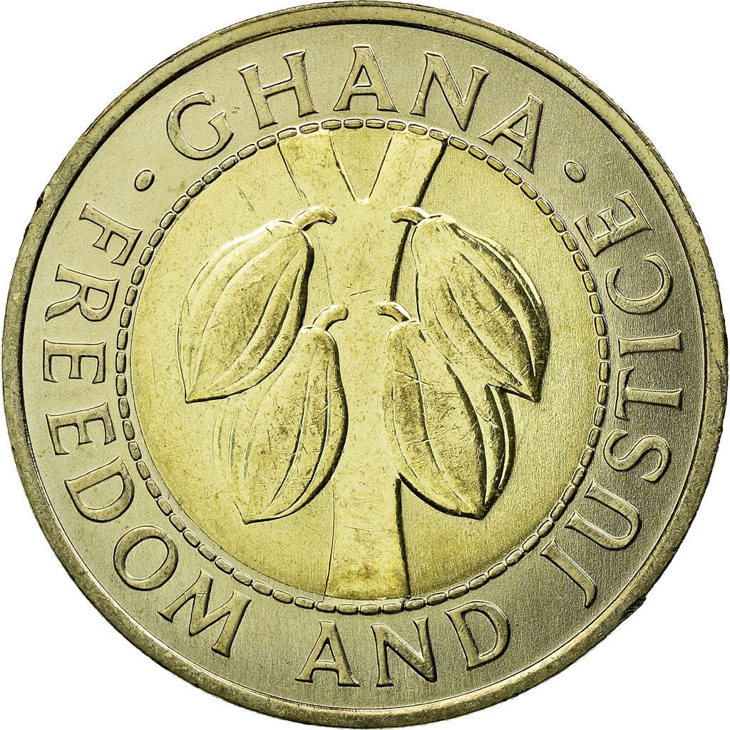 Coin, Ghana, 100 Cedis, 1999, MS(63), Bi-Metallic, KM:32