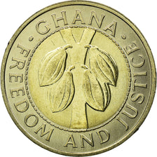 Coin, Ghana, 100 Cedis, 1999, MS(63), Bi-Metallic, KM:32