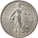 FRANCE, Semeuse, Franc, 1918, Paris, KM #844.1, AU(55-58), Silver, 23, Gadoury..