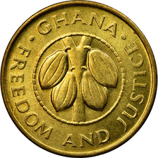 Moneda, Ghana, 50 Pesewas, 1984, EBC, Latón, KM:24