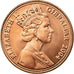 Coin, Gibraltar, Elizabeth II, 300th Anniversary, 2 Pence, 2004, MS(63), Copper