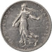 FRANCE, Semeuse, Franc, 1918, Paris, KM #844.1, AU(55-58), Silver, 23, Gadoury..