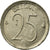 Moneta, Belgia, 25 Centimes, 1966, Brussels, VF(20-25), Miedź-Nikiel, KM:153.1