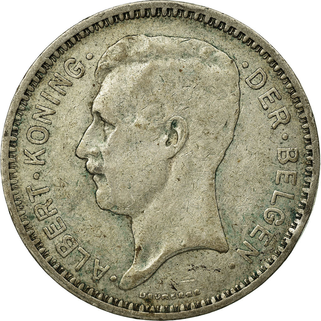 Coin, Belgium, 20 Francs, 20 Frank, 1934, VF(30-35), Silver, KM:104.1