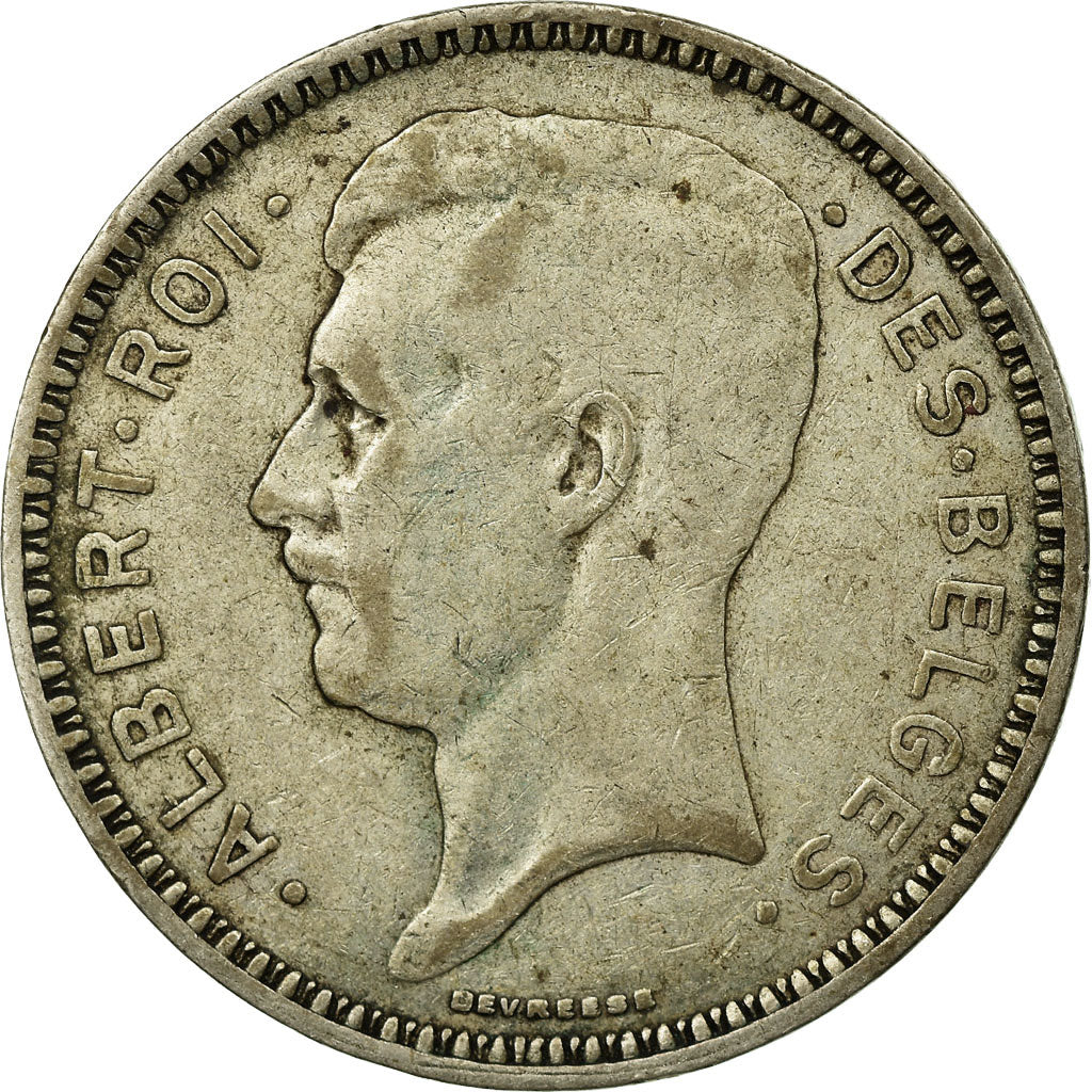 Coin, Belgium, 20 Francs, 20 Frank, 1934, VF(20-25), Silver, KM:103.1