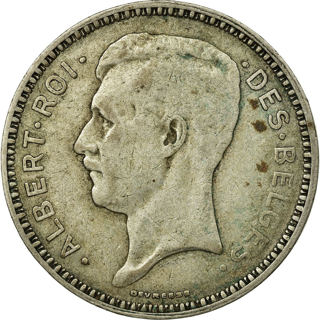 Coin, Belgium, 20 Francs, 20 Frank, 1934, VF(20-25), Silver, KM:103.1