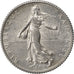 FRANCE, Semeuse, Franc, 1918, Paris, KM #844.1, AU(50-53), Silver, 23, Gadoury..