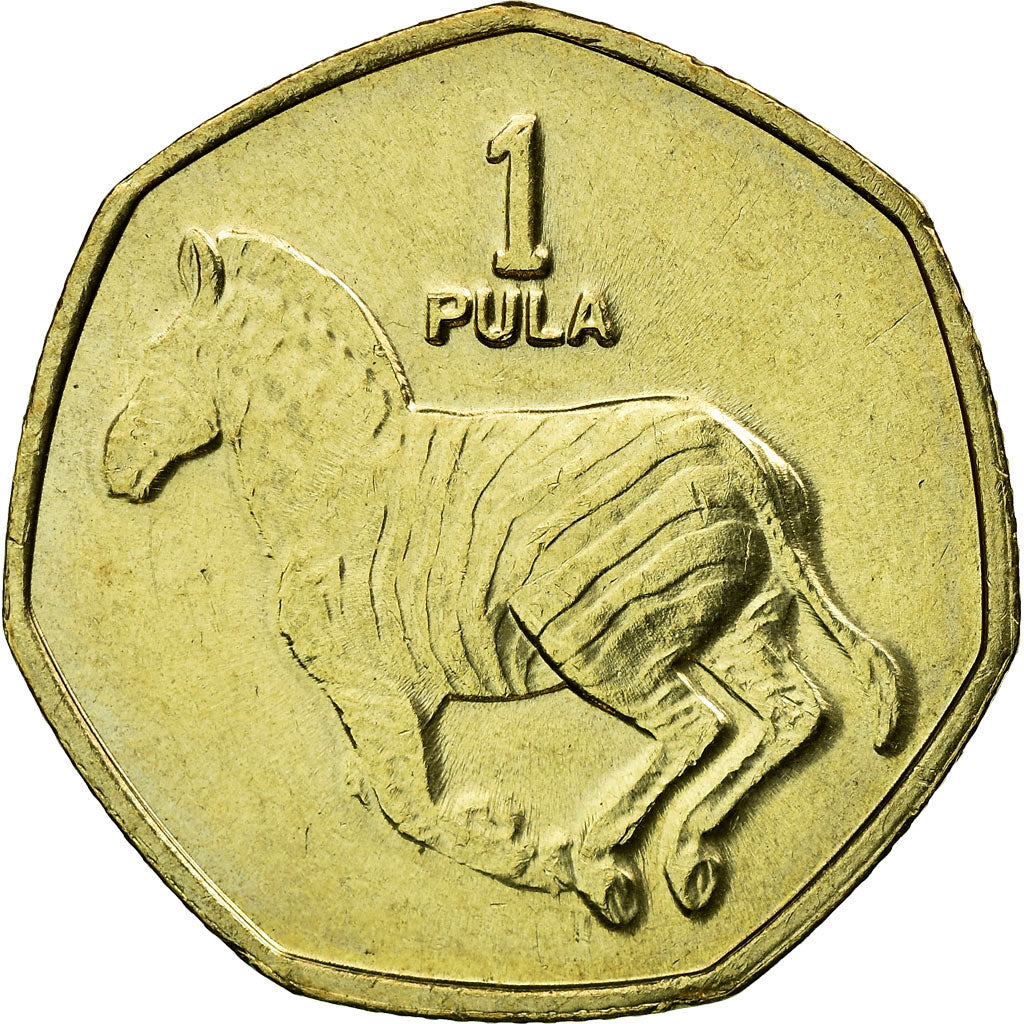 Coin, Botswana, Pula, 2007, British Royal Mint, AU(55-58), Nickel-brass, KM:24