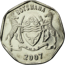 Coin, Botswana, 25 Thebe, 2007, British Royal Mint, AU(55-58), Nickel plated