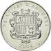 Coin, Andorra, Santa Coloma, Centim, 2004, Kremnica, AU(55-58), Aluminum, KM:229