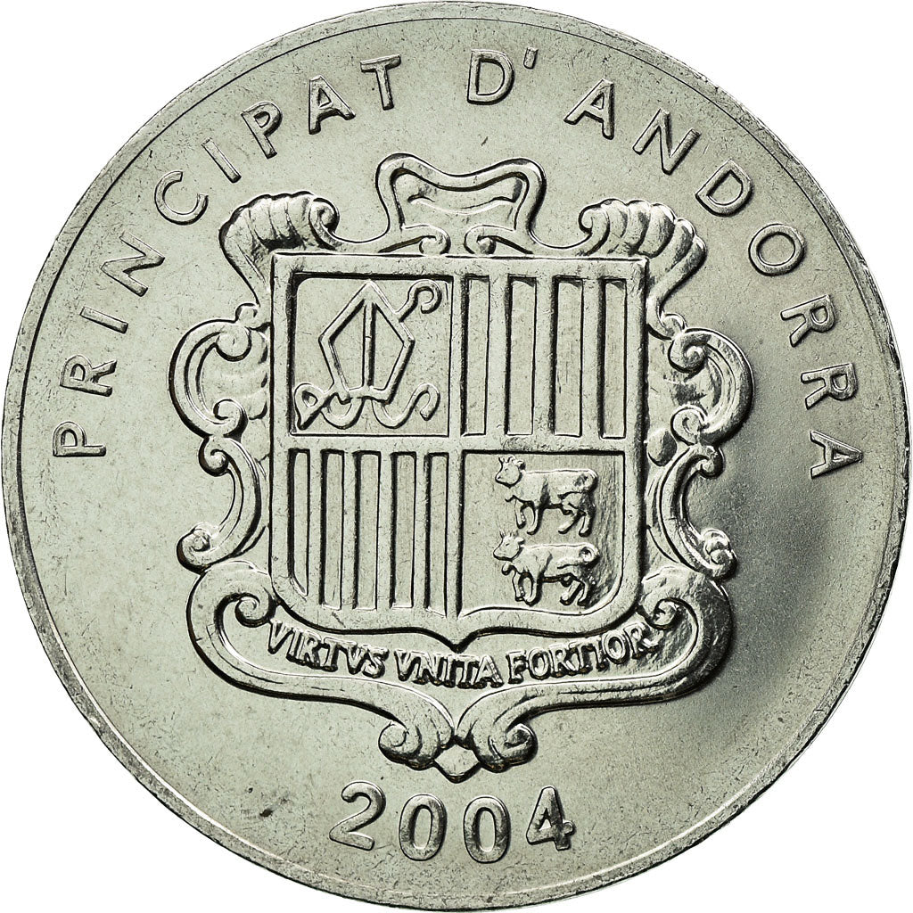 Monnaie, Andorra, 10 Centims, 2004, Kremnica, SUP, Nickel plated steel, KM:235