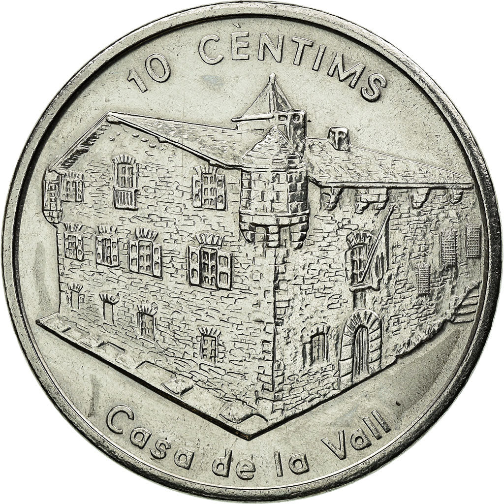 Monnaie, Andorra, 10 Centims, 2004, Kremnica, SUP, Nickel plated steel, KM:235